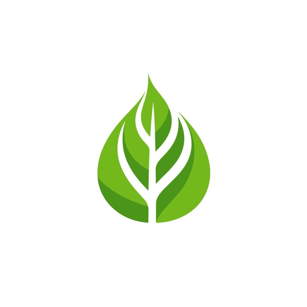 AI generated Eco friendly road transport filled green logo. Sustainability business value. Green leaf simple icon. Design element. Ai art for corporate branding, website vector