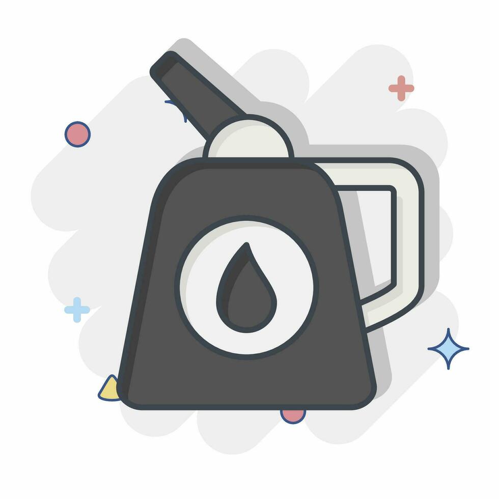 Icon Clothes Steamer. related to Laundry symbol. comic style. simple design editable. simple illustration vector