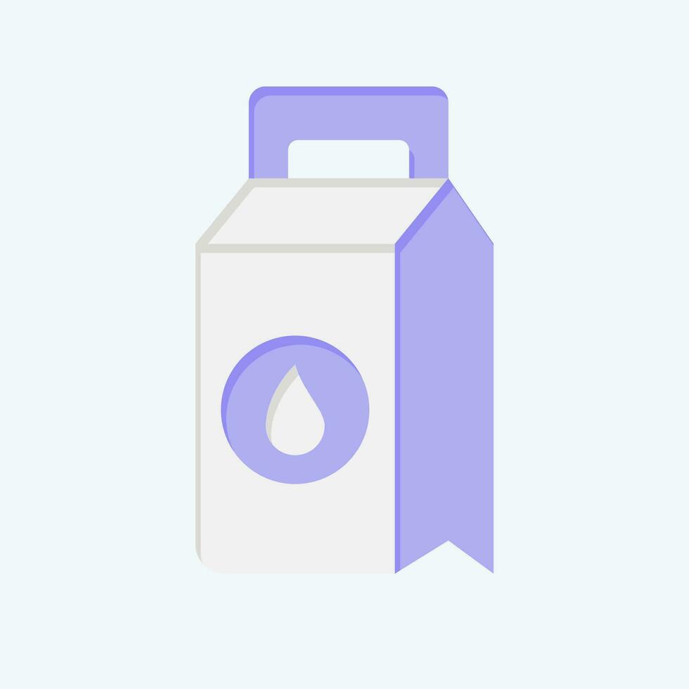 Icon Washing Powder. related to Laundry symbol. flat style. simple design editable. simple illustration vector