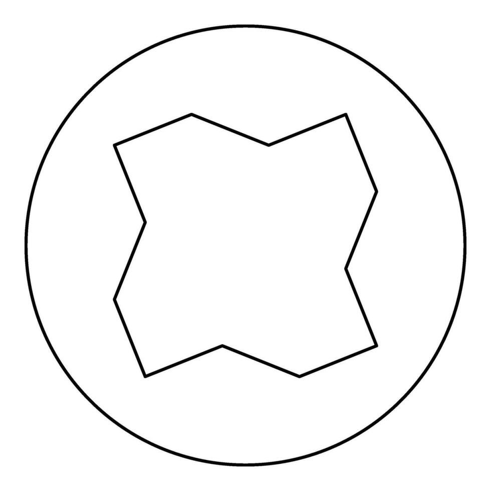 Coal charcoal icon in circle round black color vector illustration image outline contour line thin style
