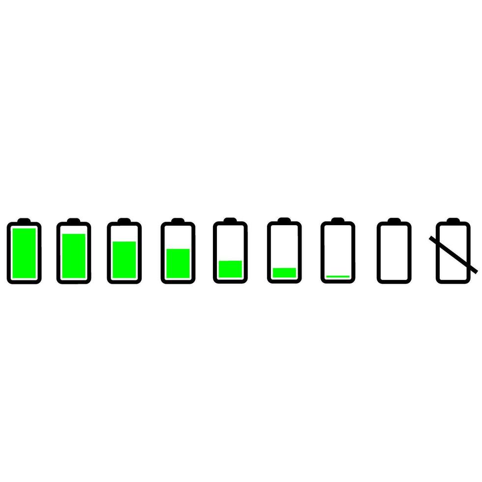 Battery charge icon vector. indicator battery illustration symbol. accumulator logo. vector