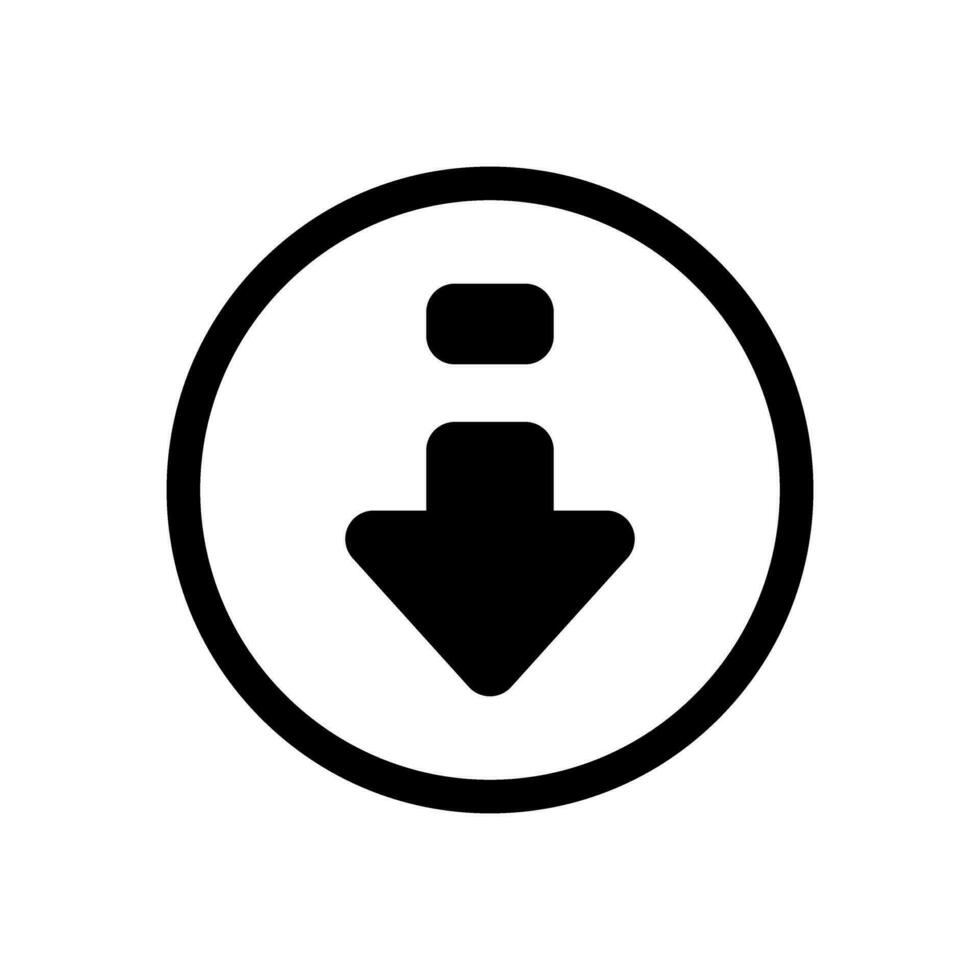 Download icon vector. Upload button illustration. Load symbol or logo. vector