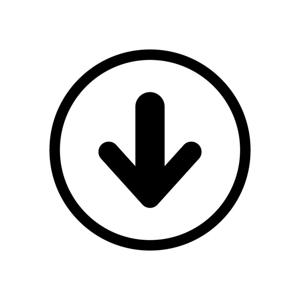 Download icon vector. Upload button illustration. Load symbol or logo. vector