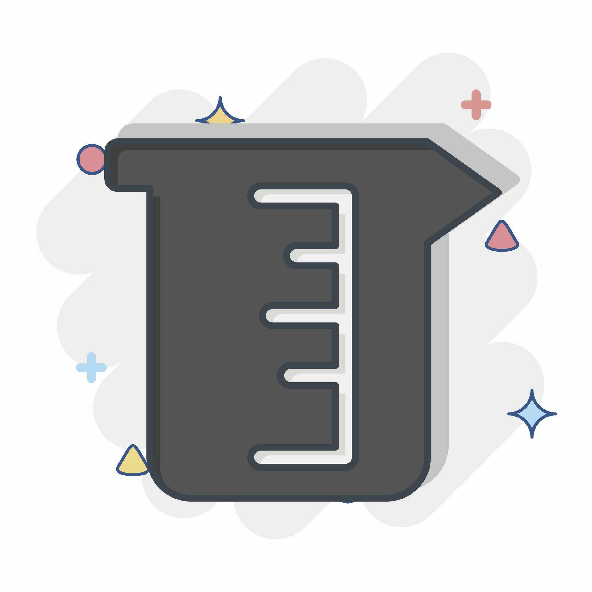 Icon Beaker. related to Laundry symbol. comic style. simple design