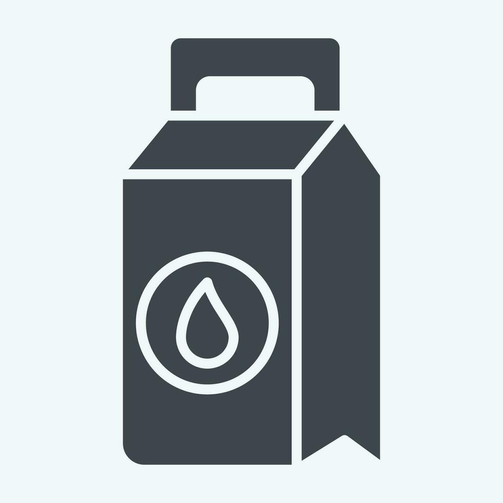 Icon Washing Powder. related to Laundry symbol. glyph style. simple design editable. simple illustration vector