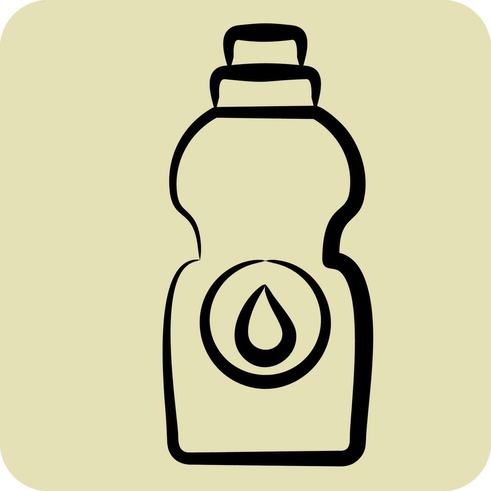 Icon Bleach. related to Laundry symbol. hand drawn style. simple design editable. simple illustration vector