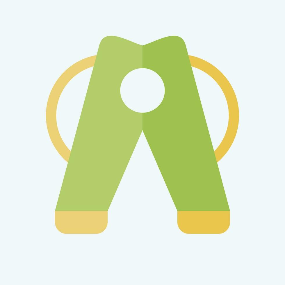 Icon Clothes Pegs. related to Laundry symbol. flat style. simple design editable. simple illustration vector