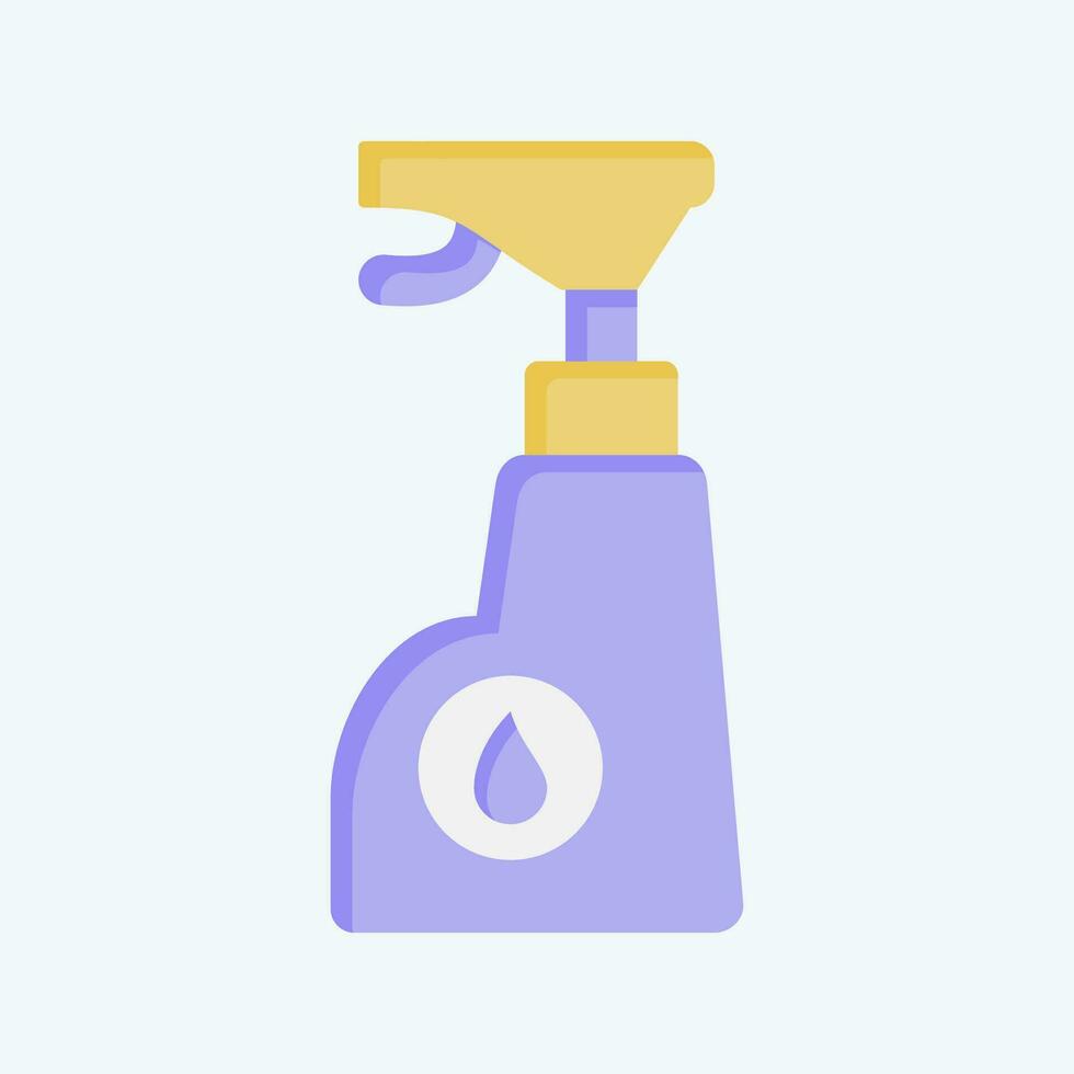 Icon Chemistry. related to Laundry symbol. flat style. simple design editable. simple illustration vector