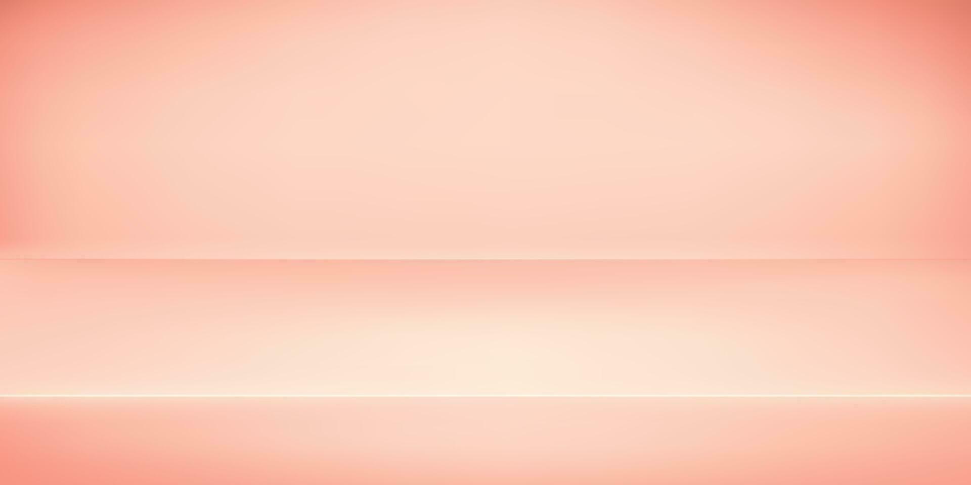 Pink photo studio background design. Empty podium for banner or product presentation. Vector illustration