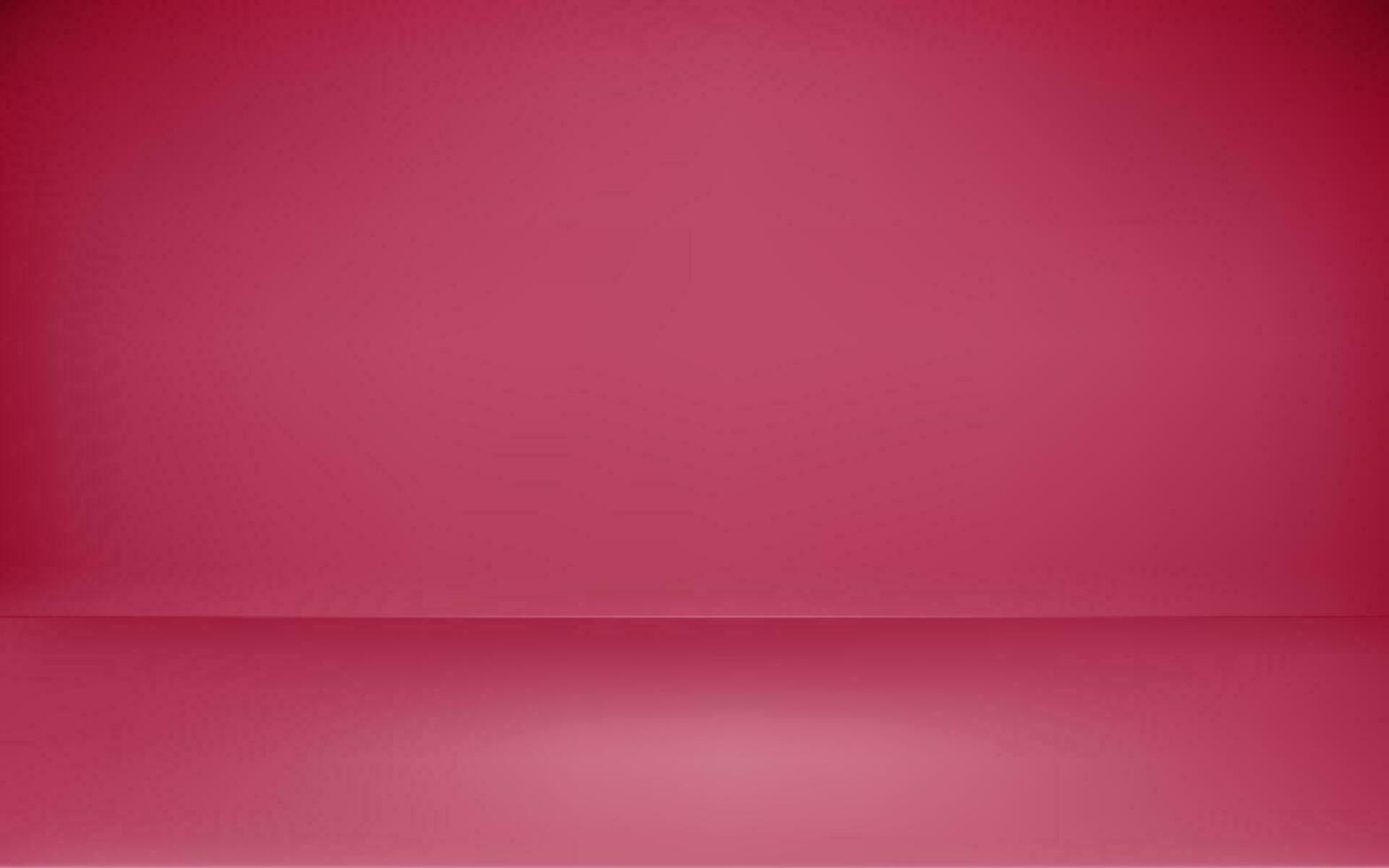 Red photo studio background design. Empty podium for banner or product presentation for your design. Vector illustration