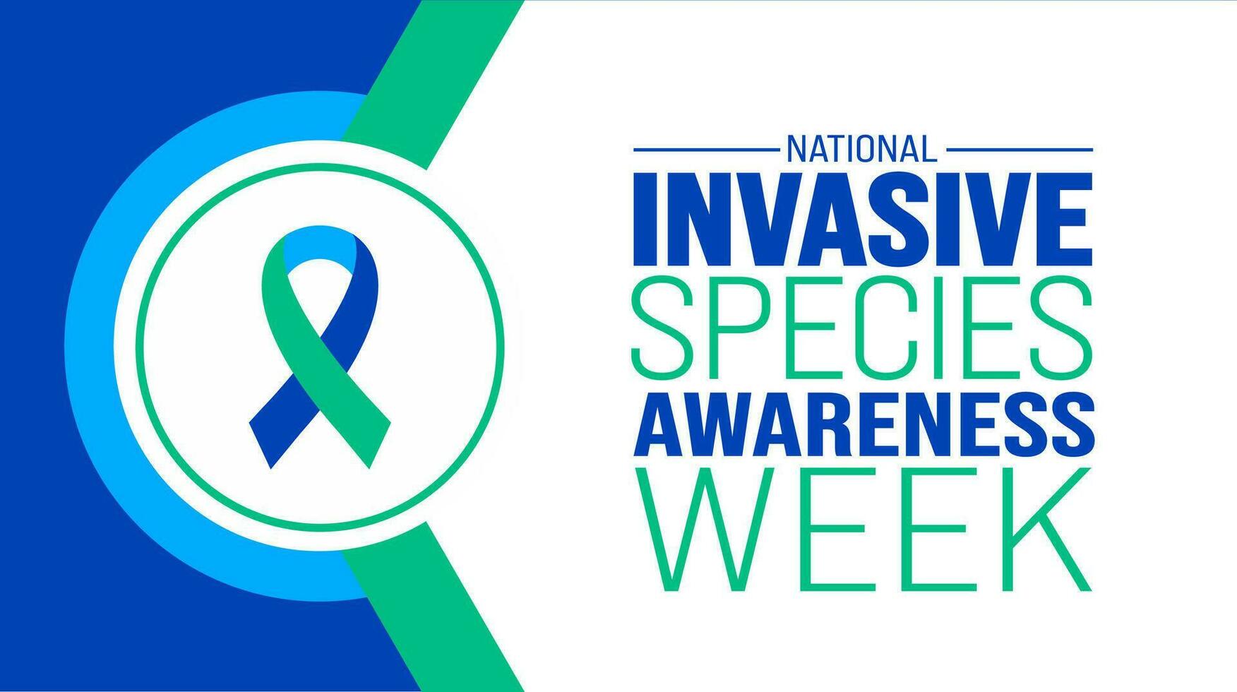 February is National Invasive Species Awareness Week background template. Holiday concept. background, banner, placard, card, and poster design template with text inscription and standard color. vector