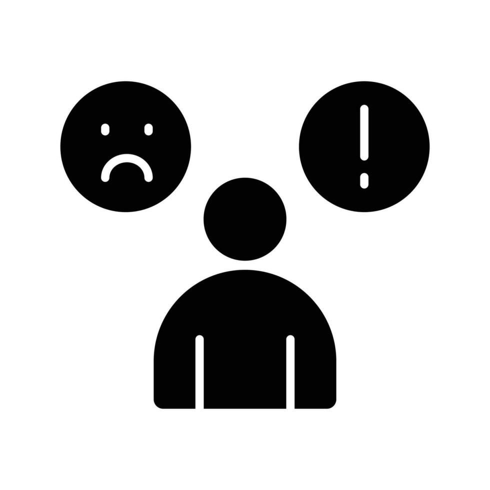 Self Control icon. black fill icon vector