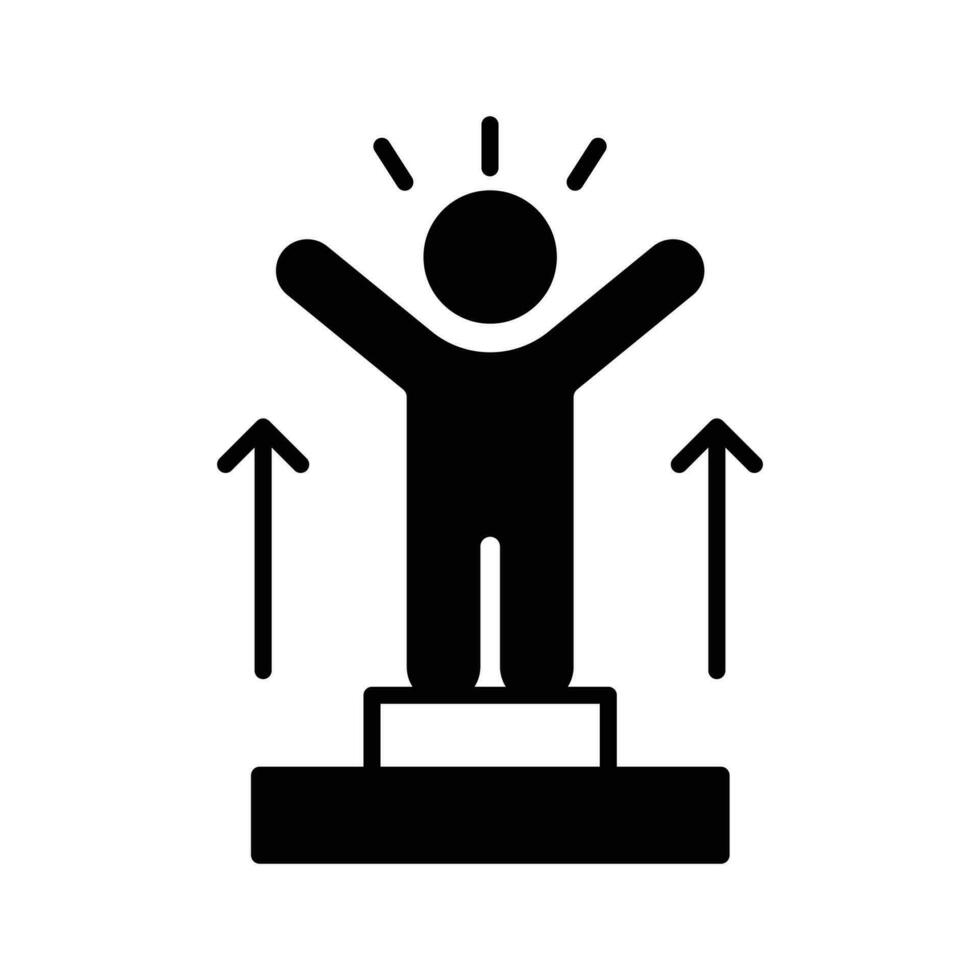 winner on podium vector