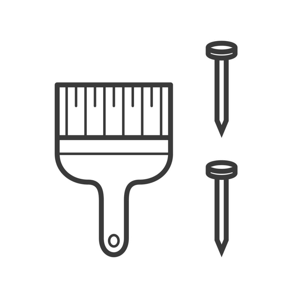 carpentry tools daily house repair vector art design outline line art