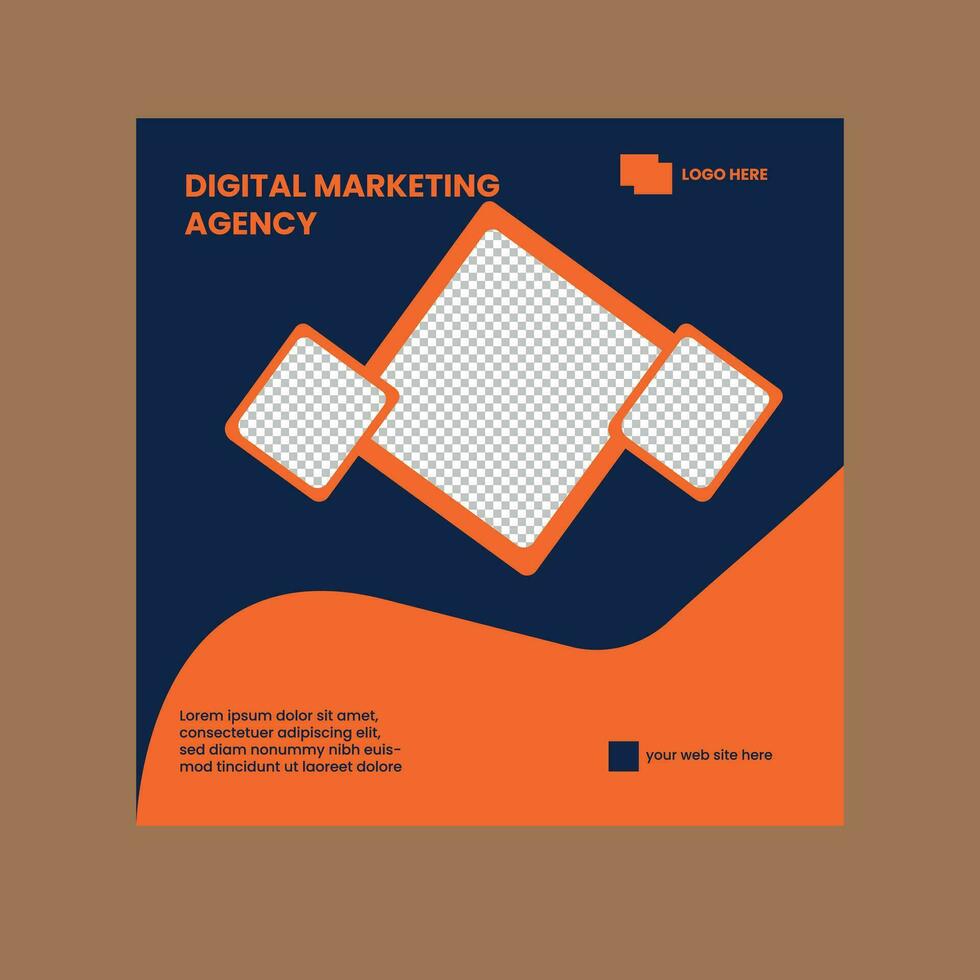 Social media post vector