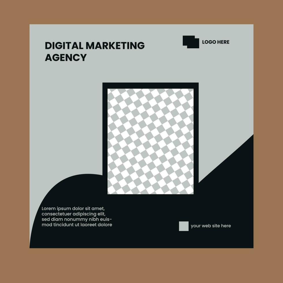Social media post vector
