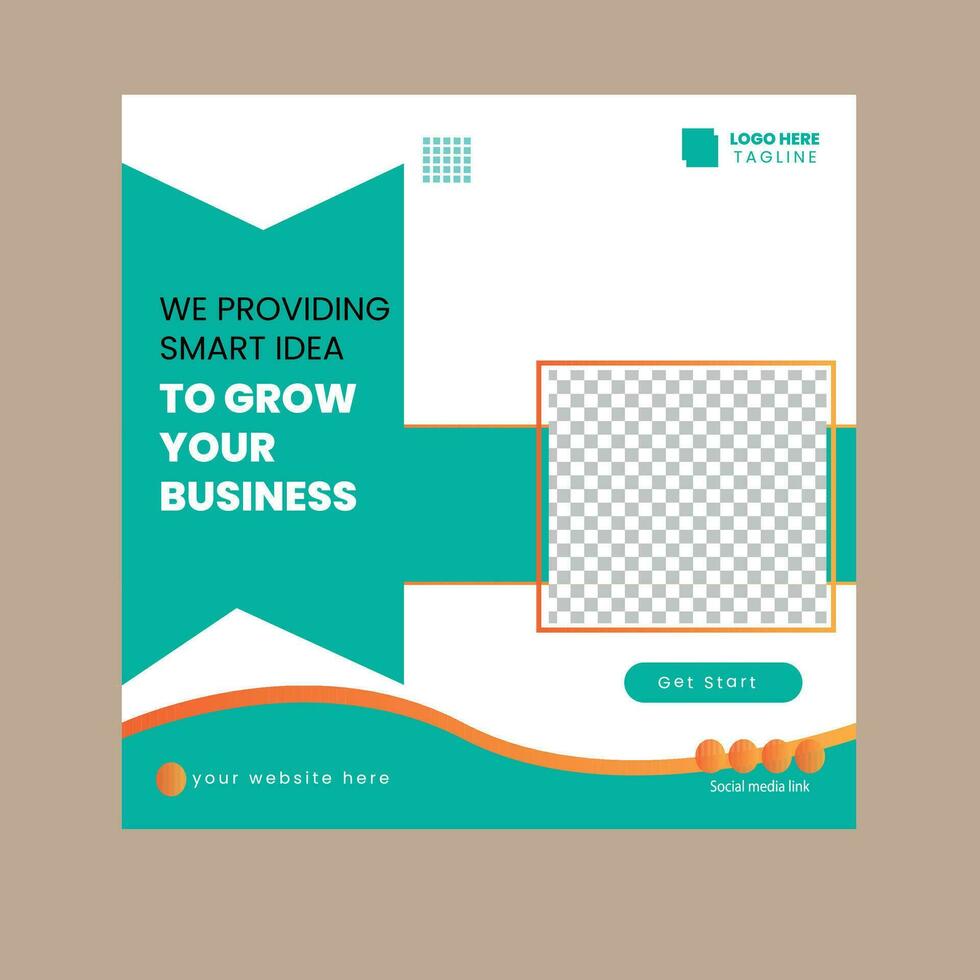 Social media post vector