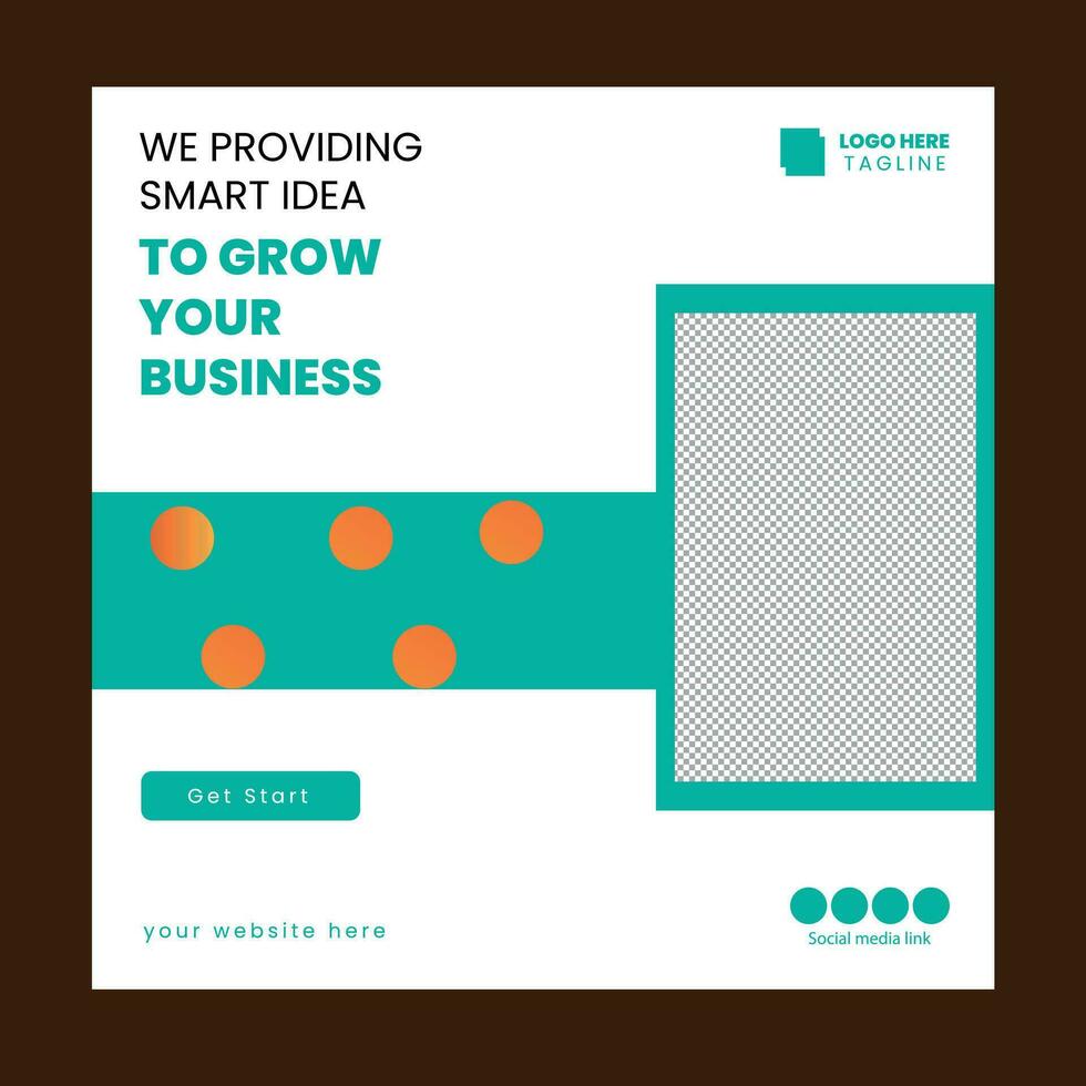 Social media post vector