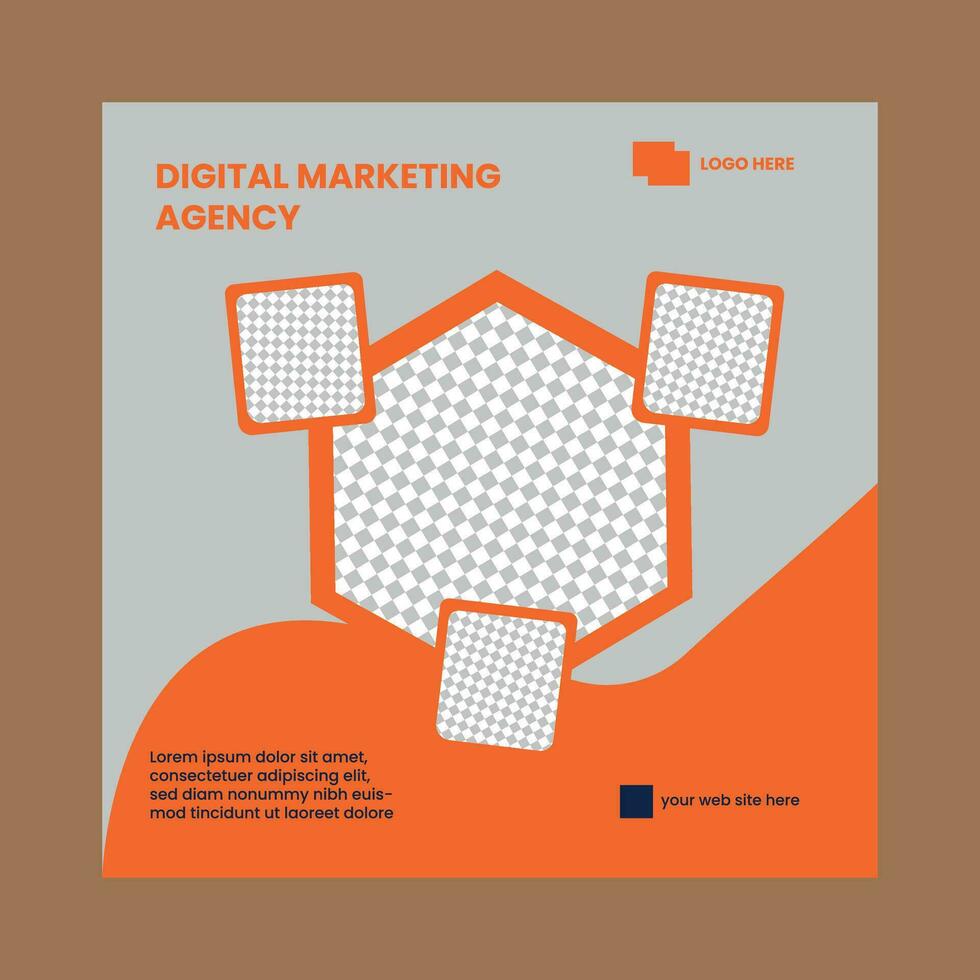 Social media post vector
