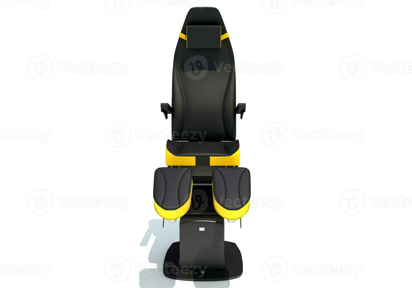 Medical Examination Chair medical equipment 3D rendering on white background photo