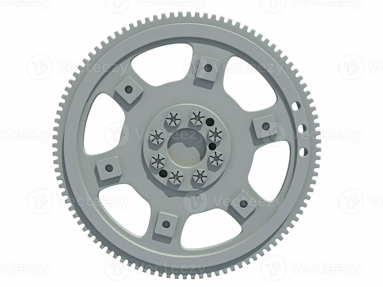 Flexplate Engine Flywheel 3D rendering on white background photo