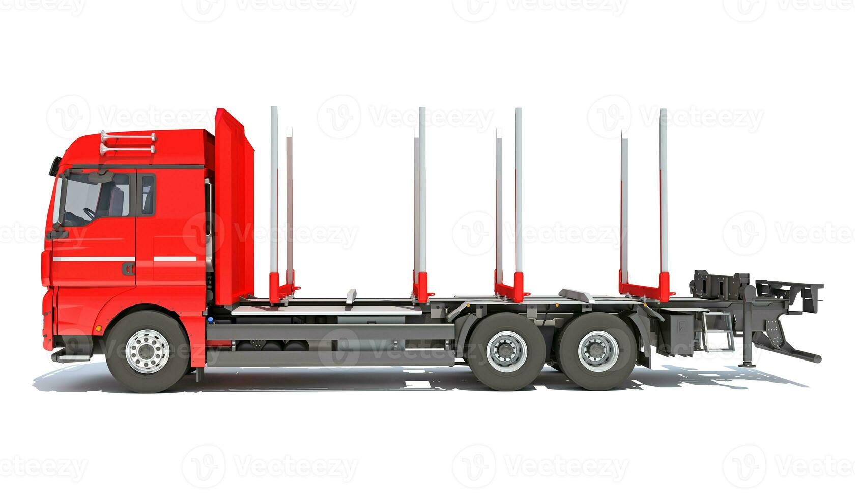 Forestry Forwarder 3D rendering on white background photo