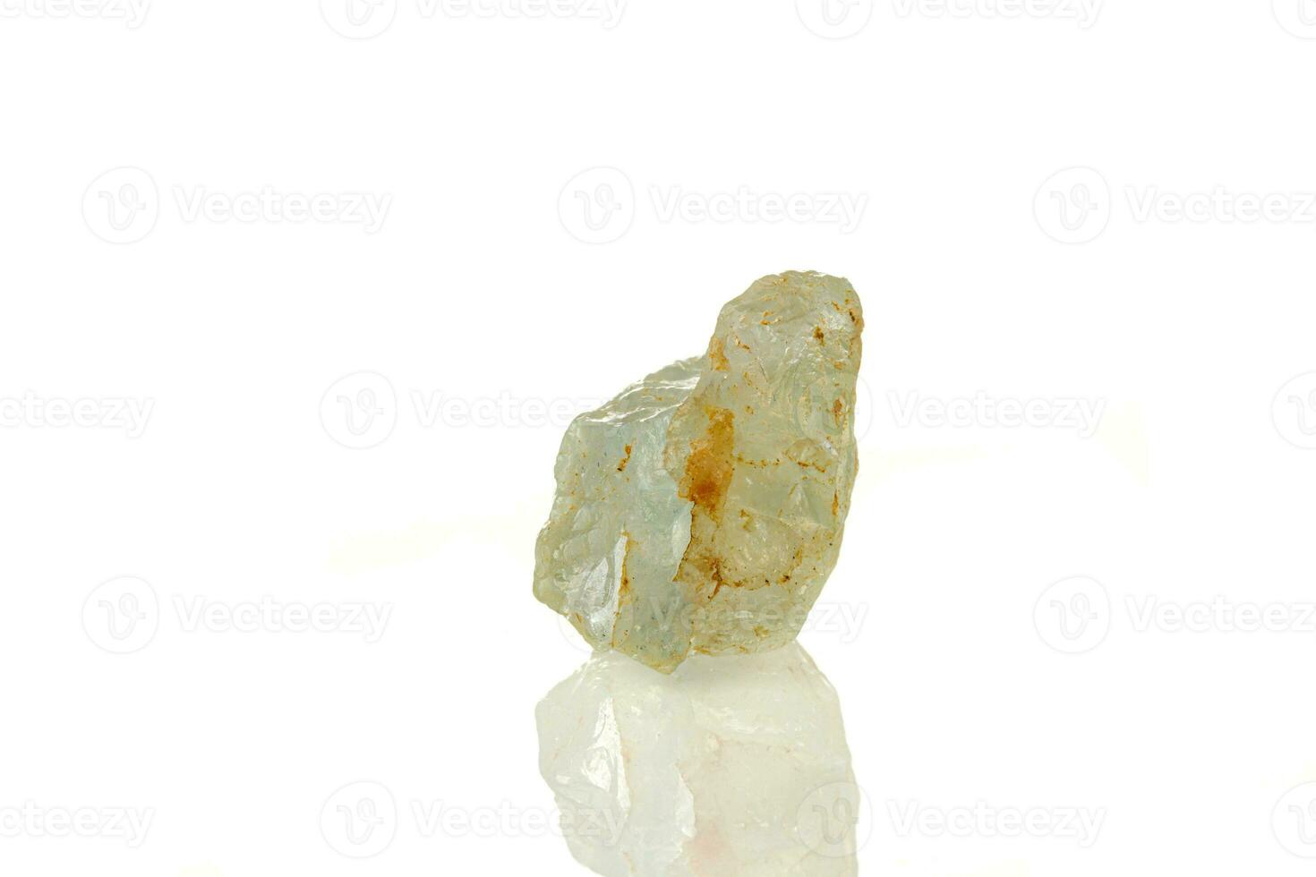 macro mineral stone topaz on a white background photo