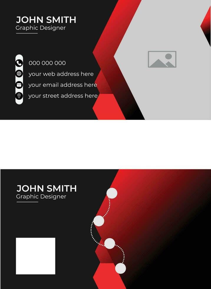 Vector modern business card and creative business card template