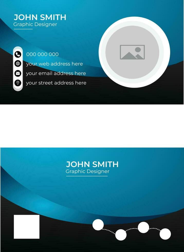 Vector modern business card and creative business card template