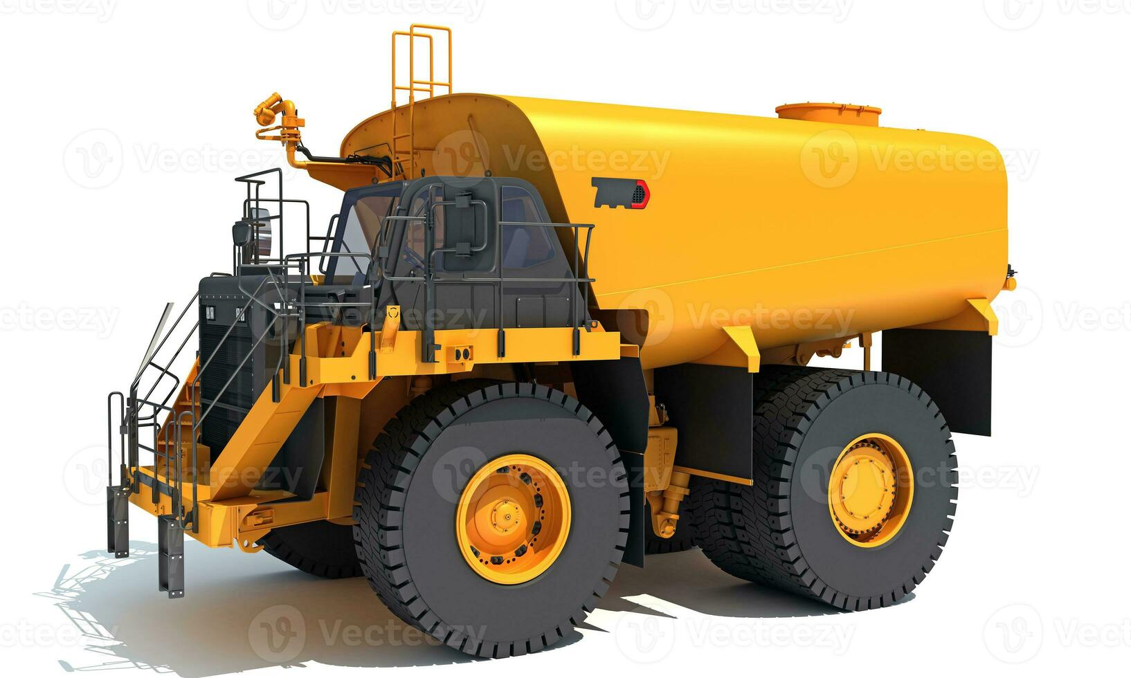 Off Highway Water Truck 3D rendering on white background photo