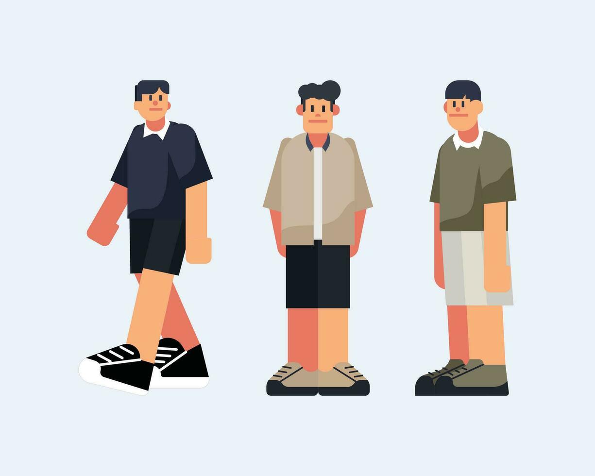 Human Flat Design Character vector