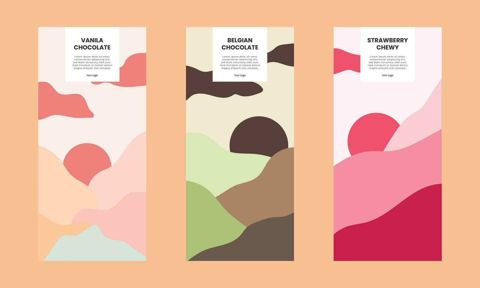 Simple Chocolate Packaging Design vector