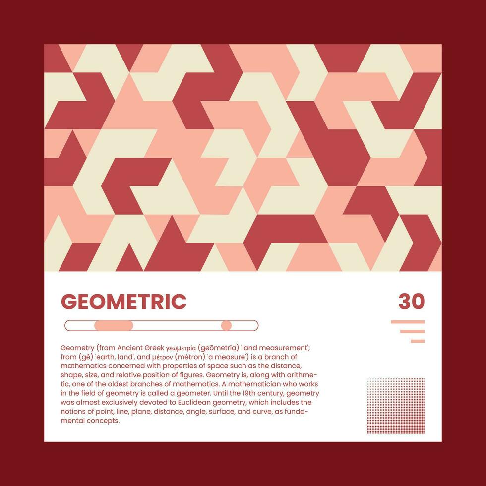 Geometric Pattern Poster vector