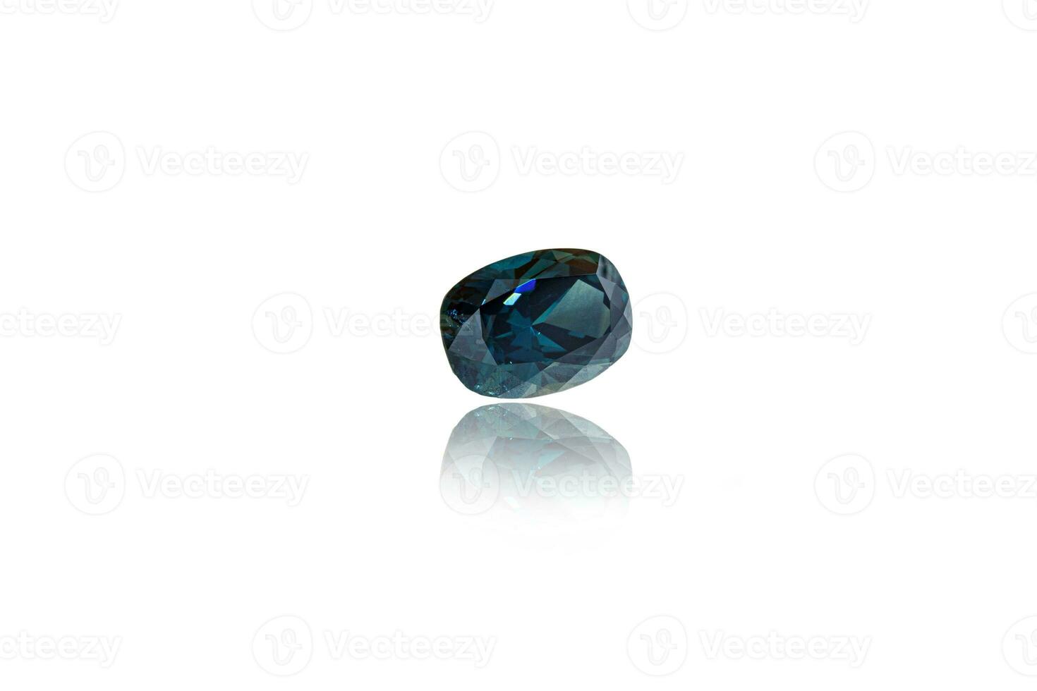 macro stone Sapphire mineral on a white background photo