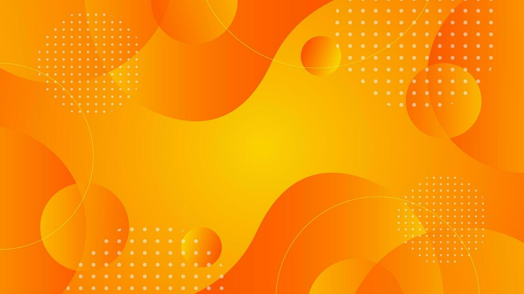 Beautiful dynamic orange gradient background, abstract creative wavy and geometry shapes, fluid wallpaper. Suitable for businesses selling banners, events, templates, pages, and others vector