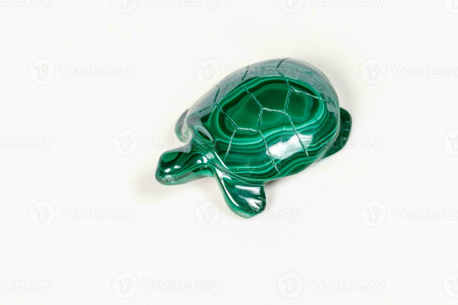 macro mineral stone turtle from malachite photo