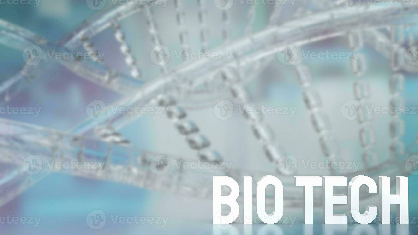 The Biotech and DNA for sci or technology concept 3d rendering photo