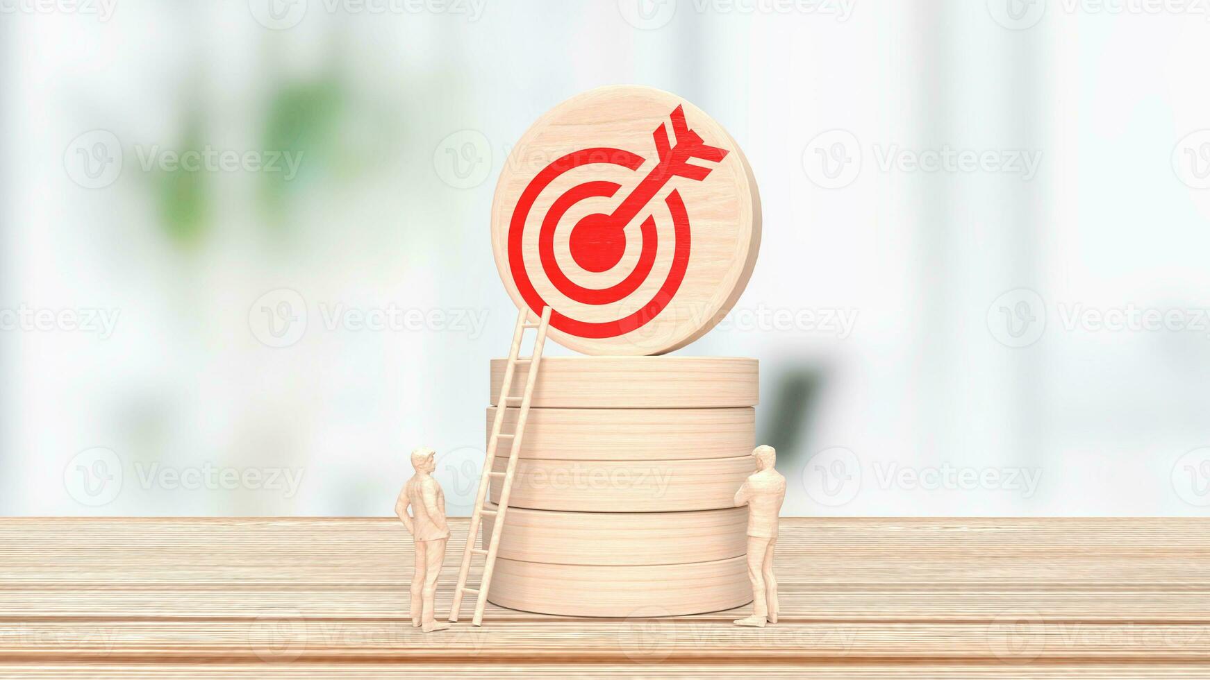 The target icon for business concept 3d rendering. photo