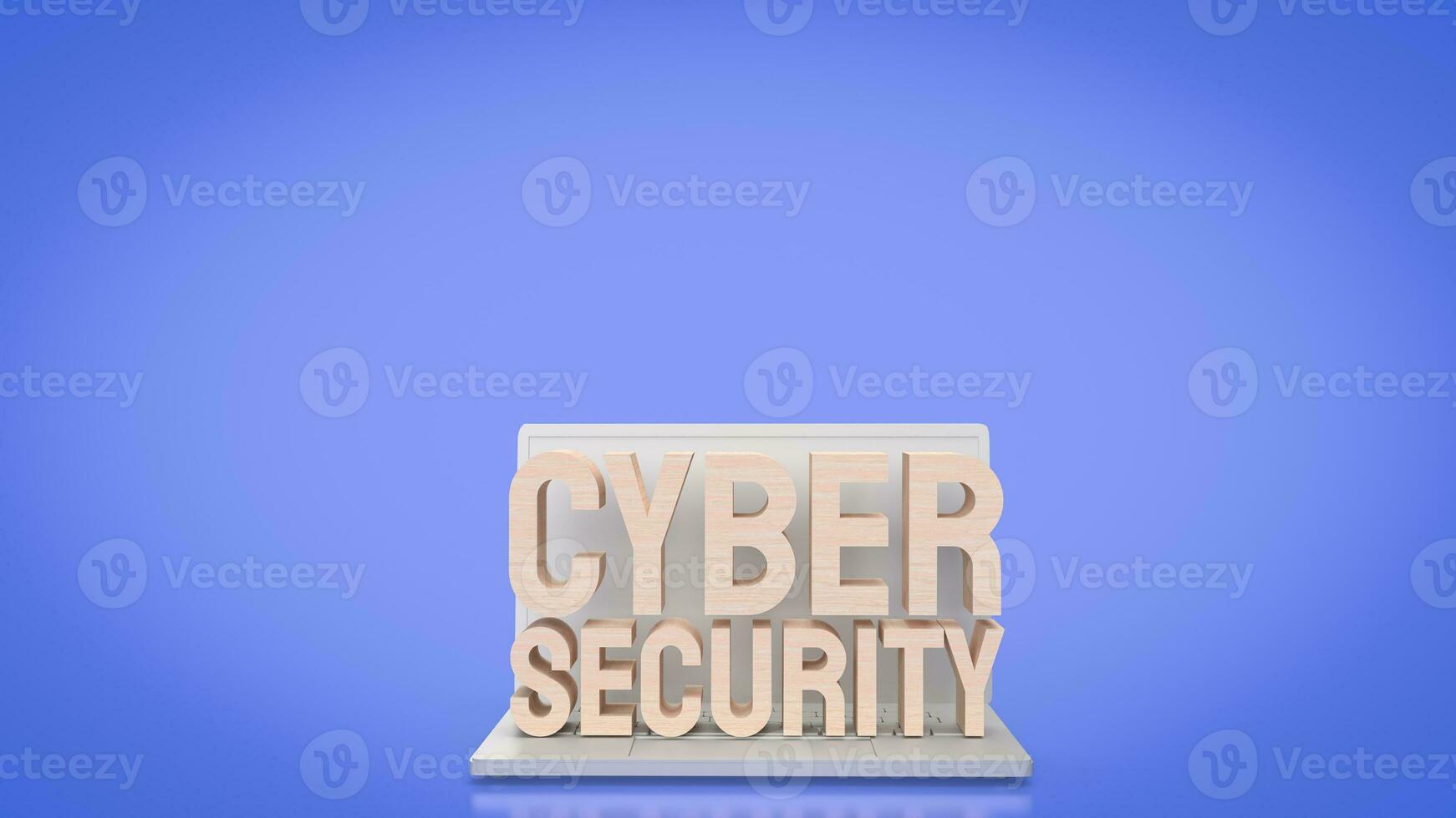 The cyber security for technology and it concept 3d rendering. photo