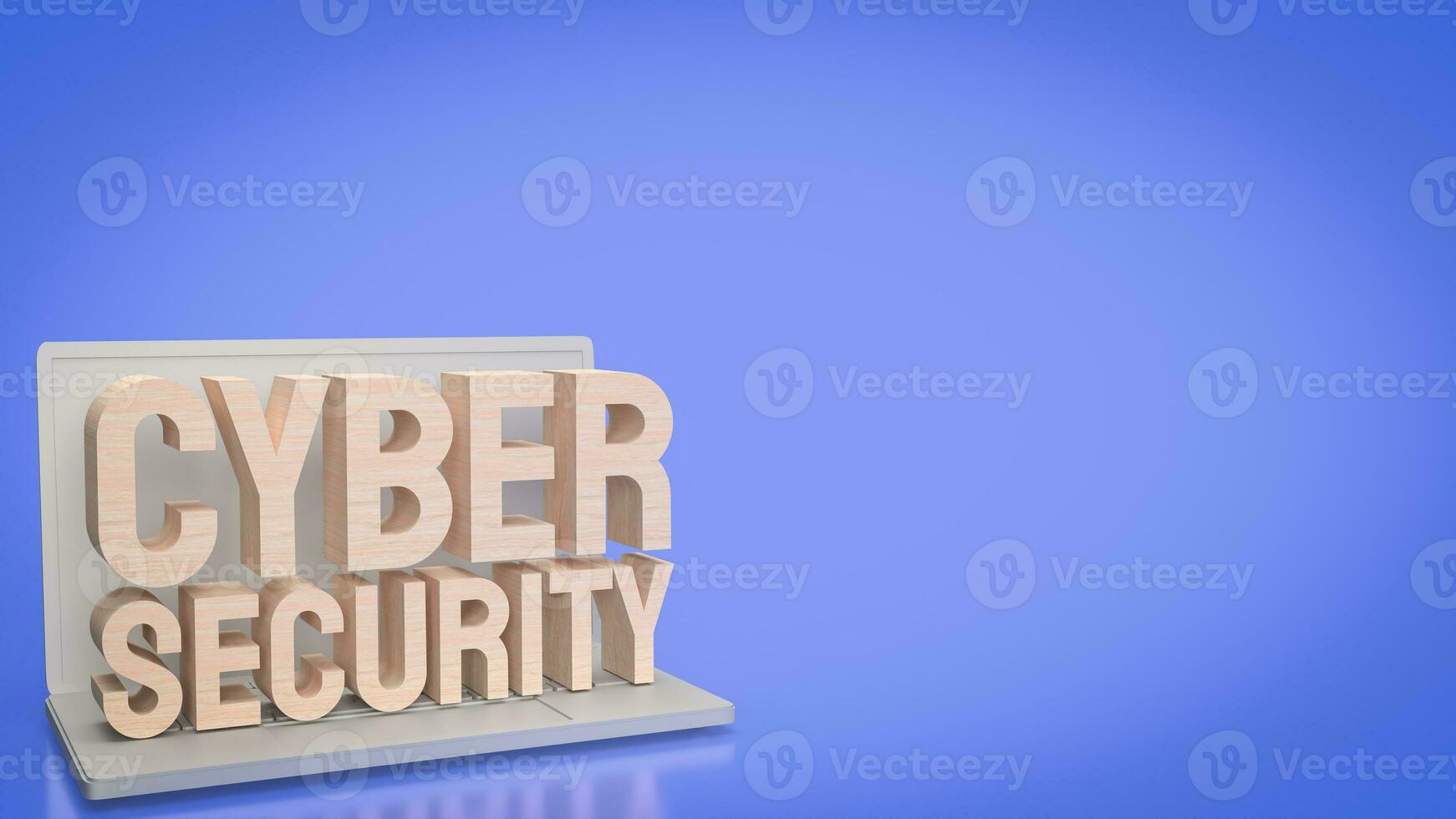 The cyber security for technology and it concept 3d rendering. photo