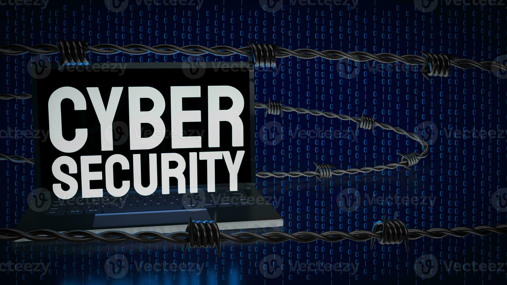 The cyber security for technology and it concept 3d rendering. photo