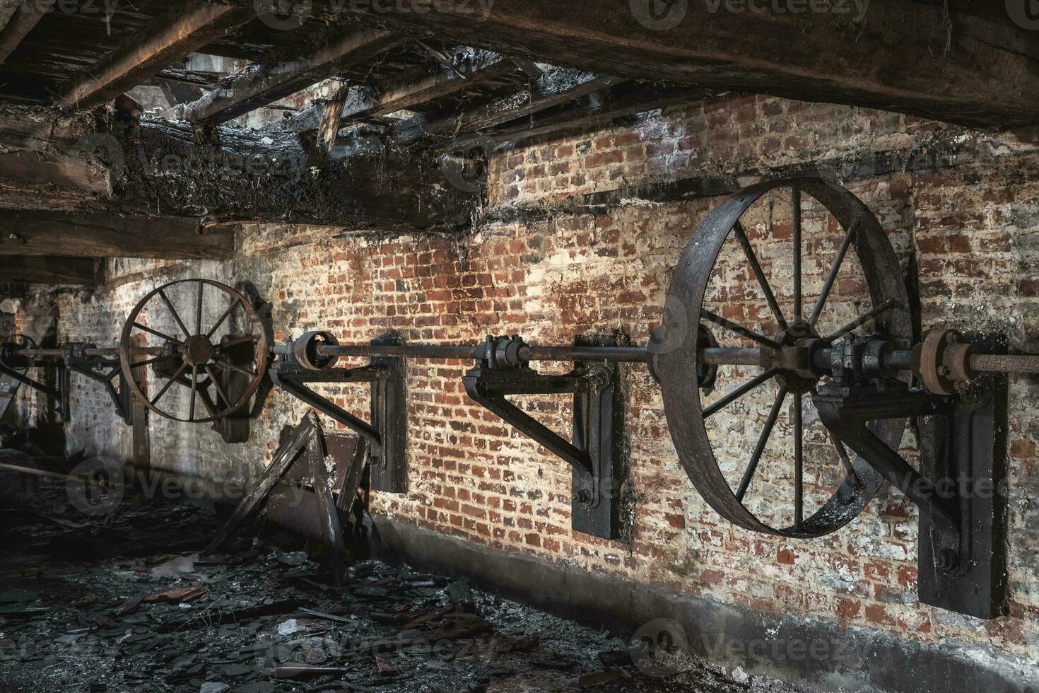 Urban, Old abandoned factory in Belgium. photo