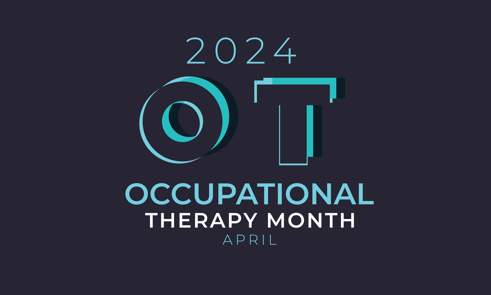 Occupational therapy month. background, banner, card, poster, template
