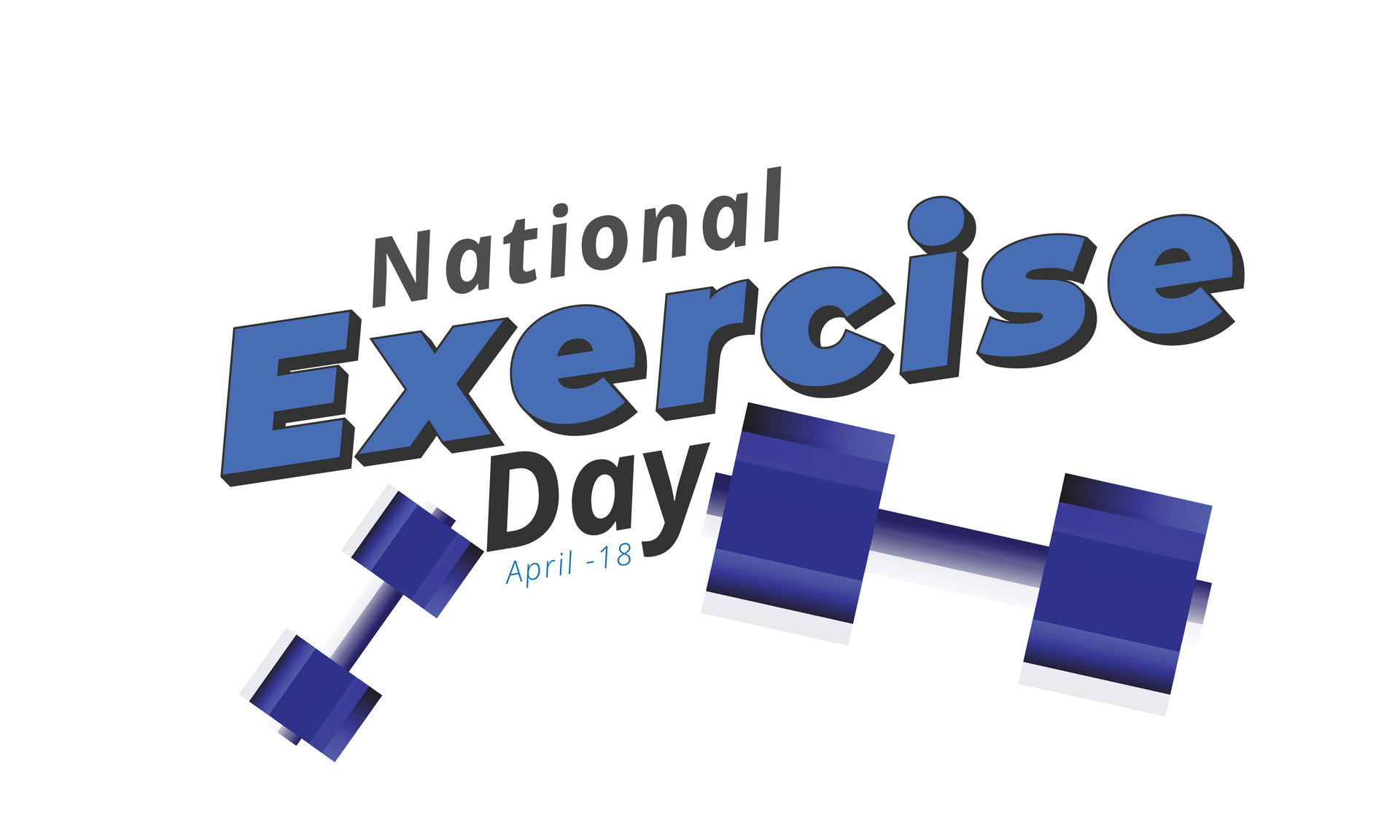 National Exercise Day. background, banner, card, poster, template