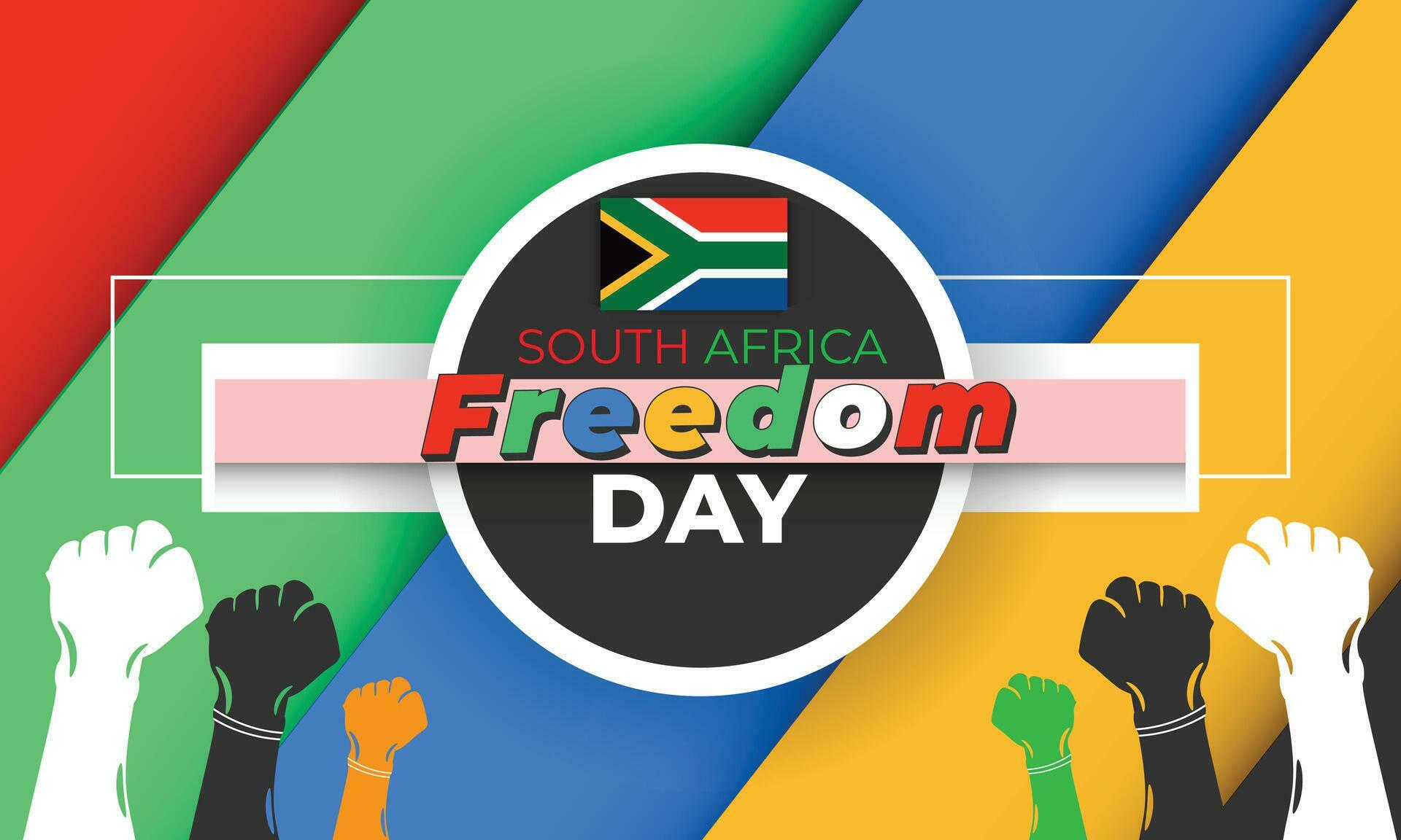 South Africa Freedom Day. background, banner, card, poster, template. Vector illustration