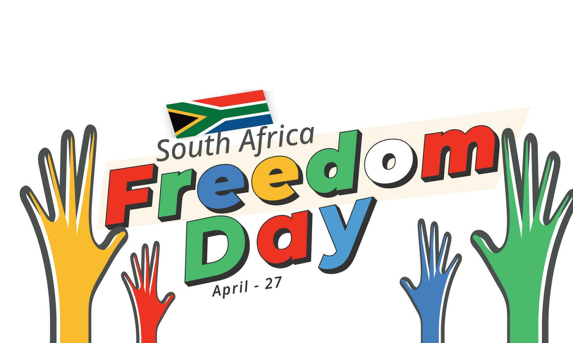 South Africa Freedom Day. background, banner, card, poster, template. Vector illustration