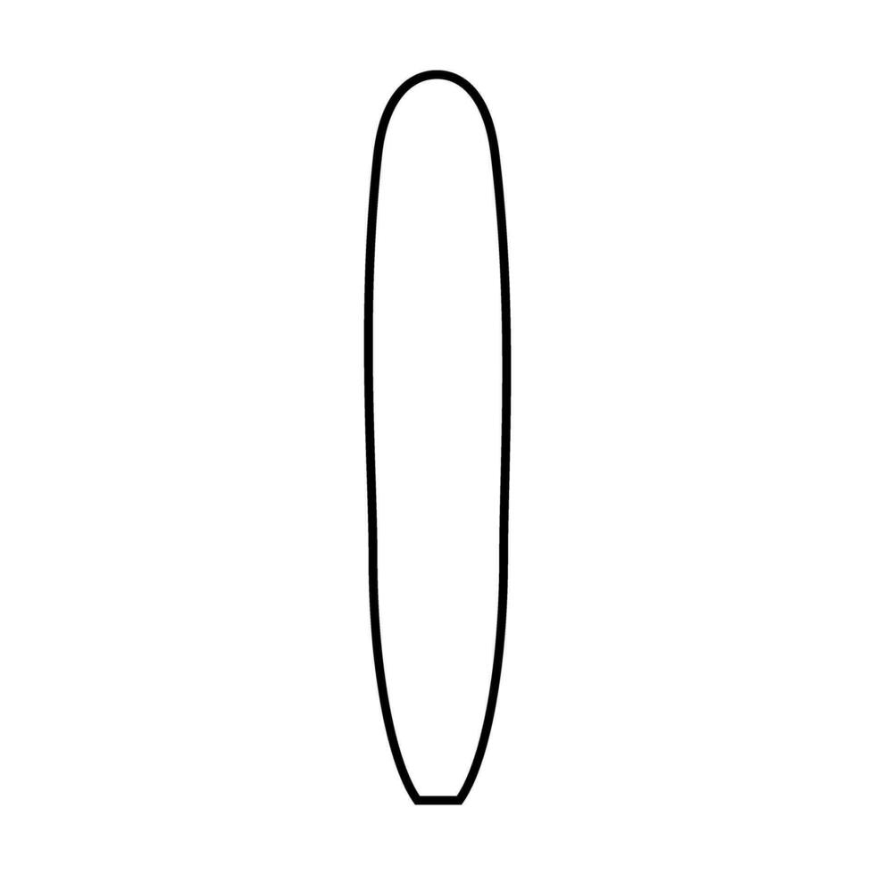 tabla de surf icono vector colocar. surf ilustración firmar recopilación. navegar montando símbolo o logo.