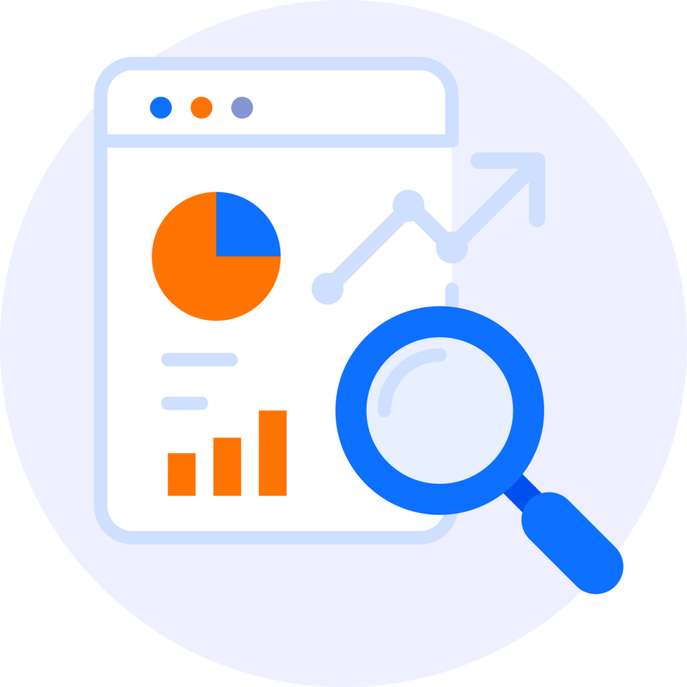 data analytics report modern icon clipart illustration png