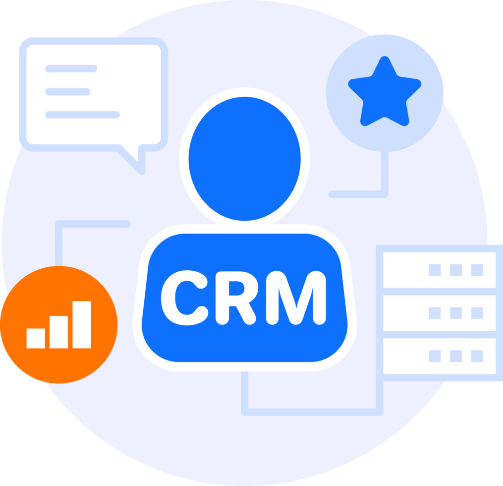 crm marketing modern icon clipart illustration png