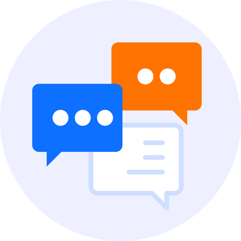 discussion talk communications modern icon clipart illustration png